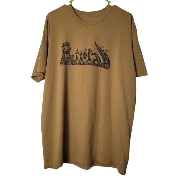 Burial Graphic Tee X-Large 100% Combed Cotton Tan Short Sleeve Crewneck Unisex - Picture 1 of 6